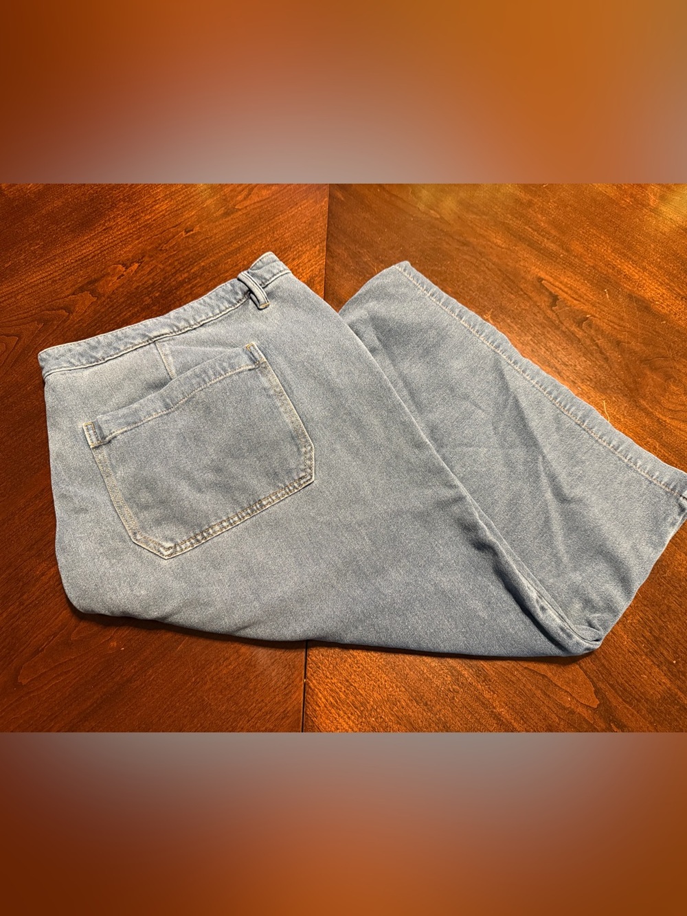 Lane Bryant Light Blue Flare crops